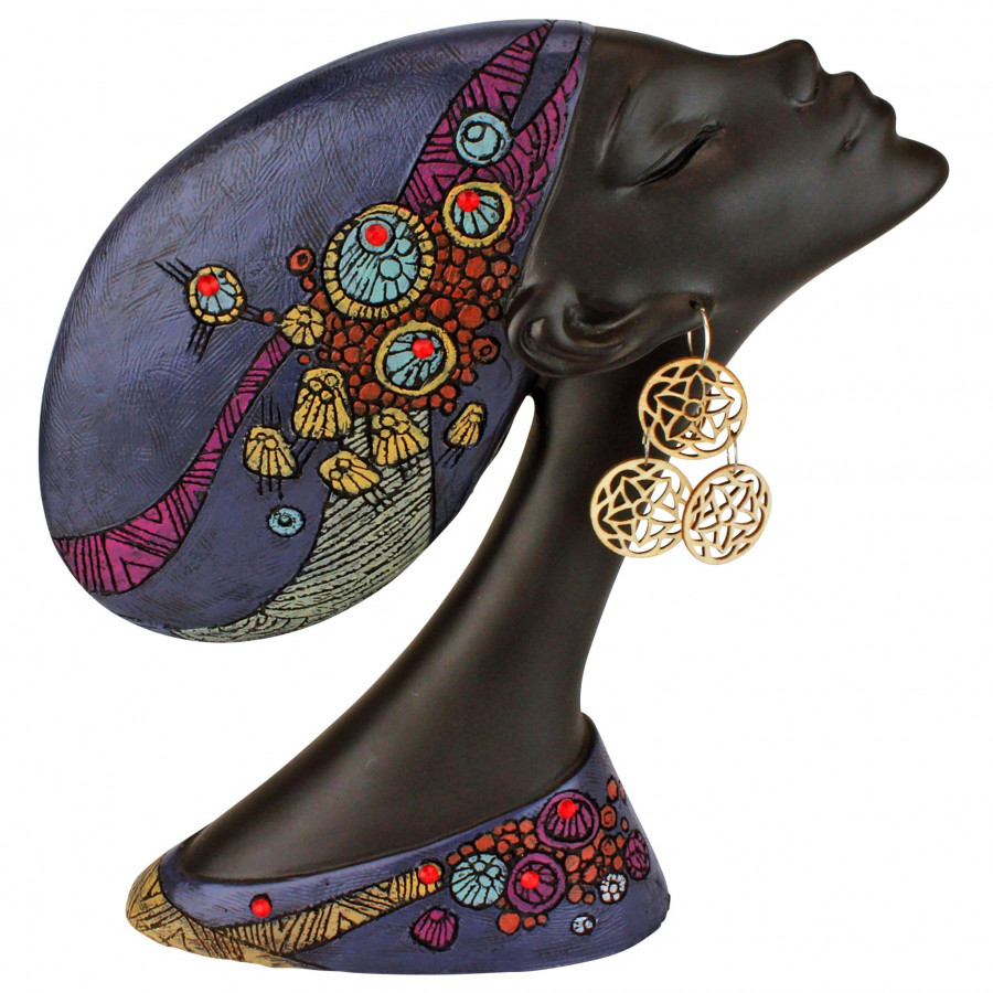 Toscano - African Princess Gele Headdresses Nubian Maiden Sculptural Bust