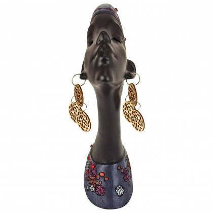 Toscano African Princess Gele Headdresses Nubian Maiden Sculptural Bust - Badu