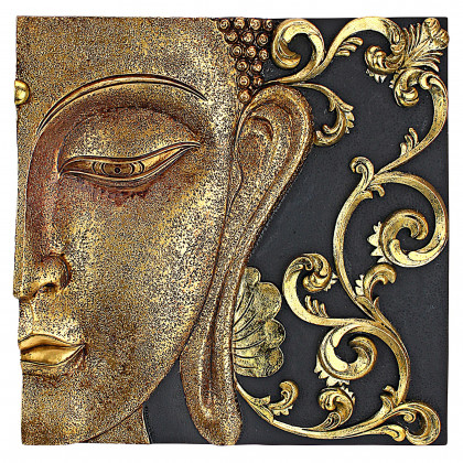 Toscano - Mirrored Nirvana Dual Buddha Asian Wall Sculpture