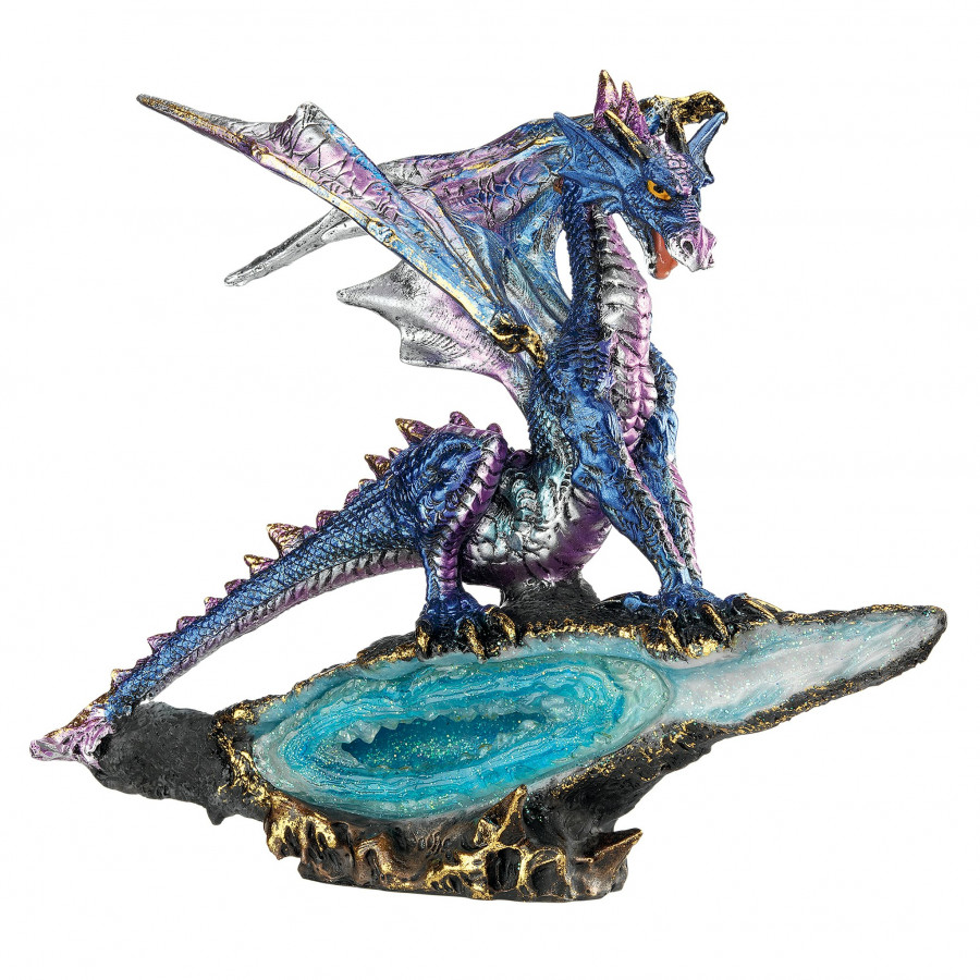 Toscano - Geode Guardian Gothic Dragon Statue