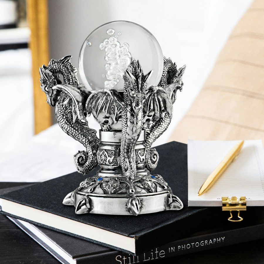 Toscano - Dragons of Corfu Castle Mystic Glass Globe