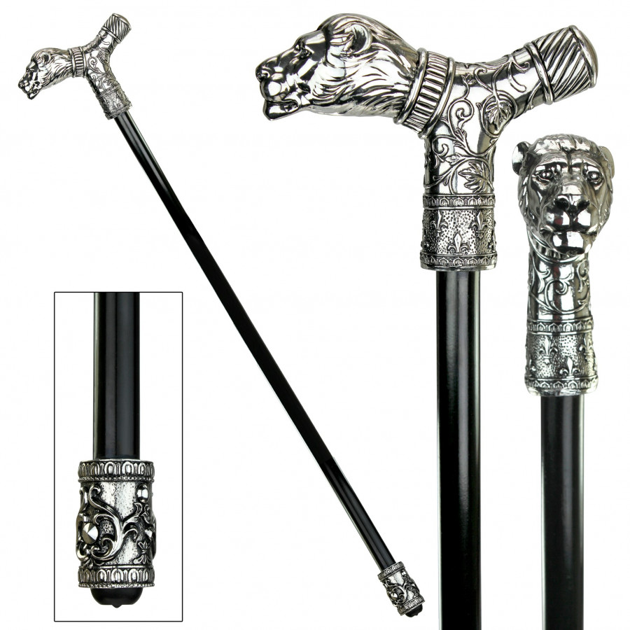 Toscano - Dragonsthorne Protector Lion Walking Stick