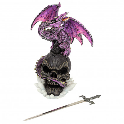 Toscano - Savage Sabre Gothic Dragon Statue