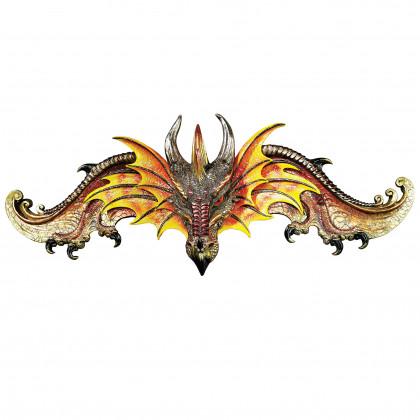 Toscano - Dragon of Kingsbridge Manor Sculptural Wall Pediment
