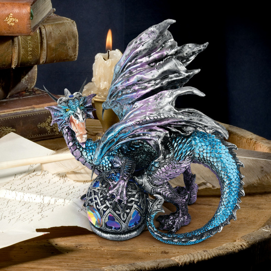 Toscano - Fanged Shadow Gothic Dragon Statue