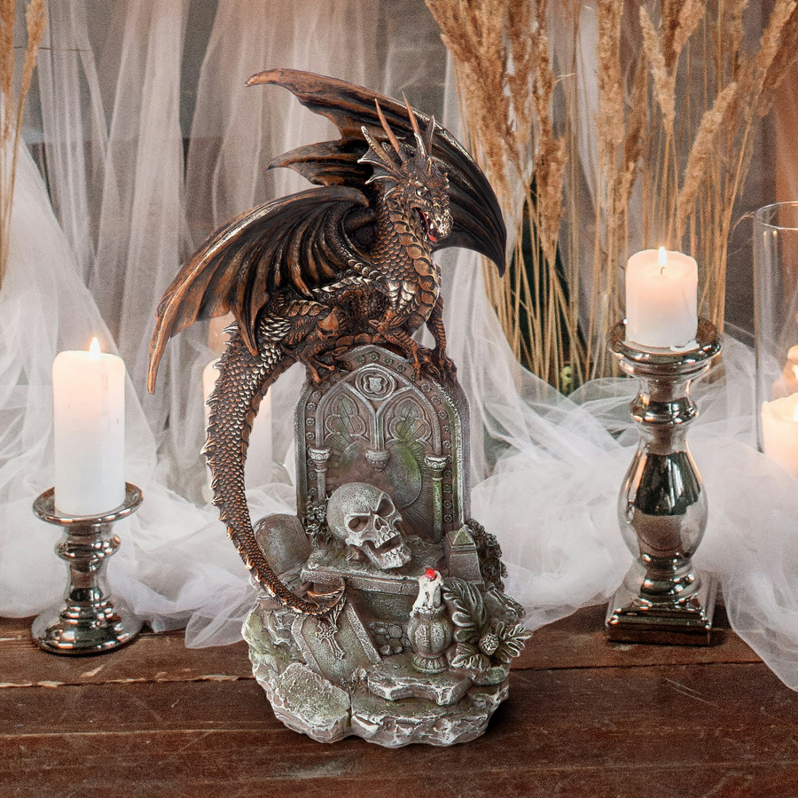 Toscano - Cruel WingGothic Castle Graveyard Dragon Statue