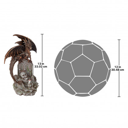Toscano - Cruel WingGothic Castle Graveyard Dragon Statue