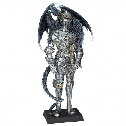 Toscano - Sir Lancelot and the Gothic Dragon Statue