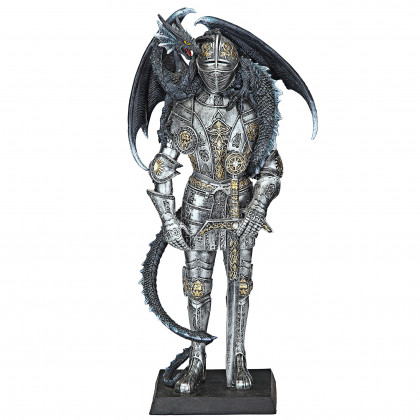 Toscano - Sir Lancelot and the Gothic Dragon Statue