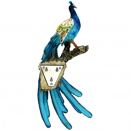 Toscano - Fine Feathers Perching Peacock Wall Sculpture