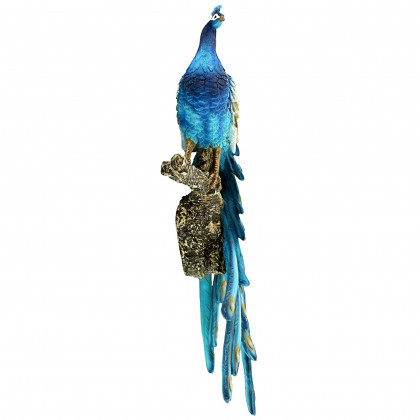 Toscano - Fine Feathers Perching Peacock Wall Sculpture