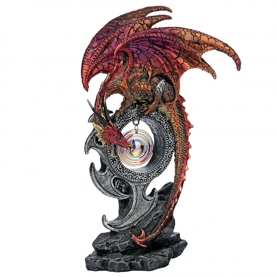 Toscano - Carnelian the Wind Serpent Gothic Dragon Statue