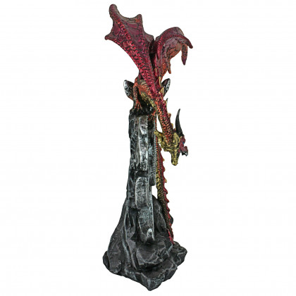 Toscano - Carnelian the Wind Serpent Gothic Dragon Statue