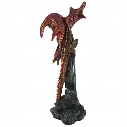 Toscano - Carnelian the Wind Serpent Gothic Dragon Statue