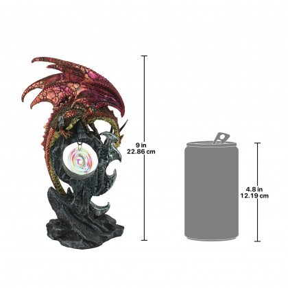 Toscano - Carnelian the Wind Serpent Gothic Dragon Statue