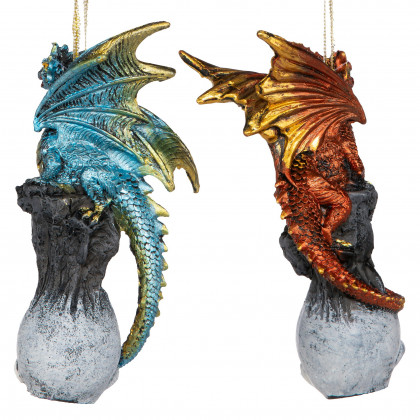 Toscano - Dragons of Skull Hollow Holiday Ornaments