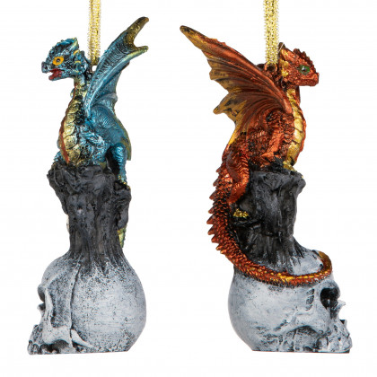 Toscano - Dragons of Skull Hollow Holiday Ornaments