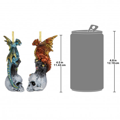 Toscano - Dragons of Skull Hollow Holiday Ornaments