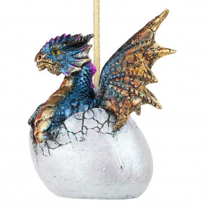 Toscano - Hard Boiled Dragon Hatchling Holiday Ornament