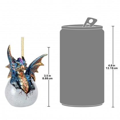 Toscano - Hard Boiled Dragon Hatchling Holiday Ornament
