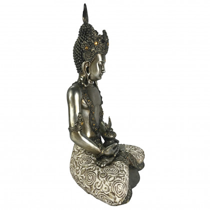 Toscano - Silver Tibetan Avalokitesvara Buddha Statue