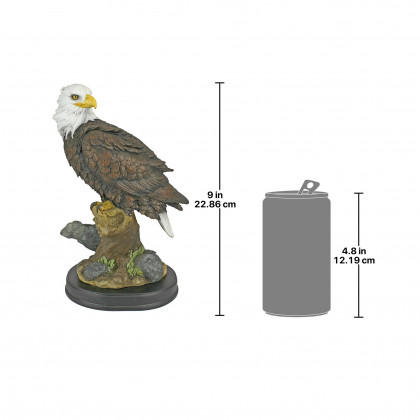 Toscano - Noble Strength Bald Eagle Medium Statues