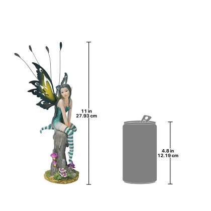 Toscano Lochloy House Fairy Statue - Striped Stockings