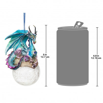 Toscano - Set of 3 Frost The Gothic Dragon Holiday Ornaments