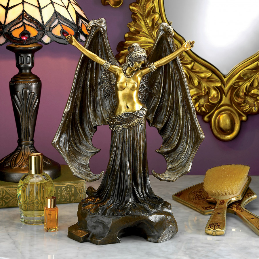 Toscano - Mistress of the NightDark Angel Statue