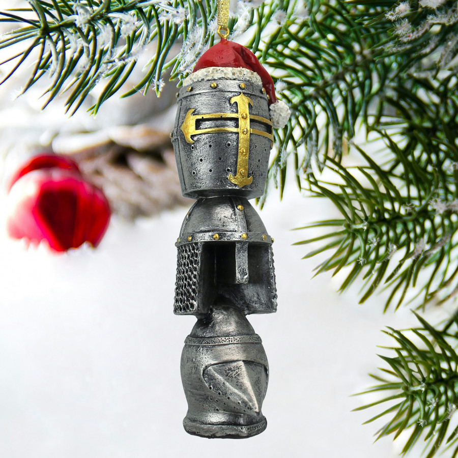 Toscano - Medieval Helms Totem Holiday Ornament