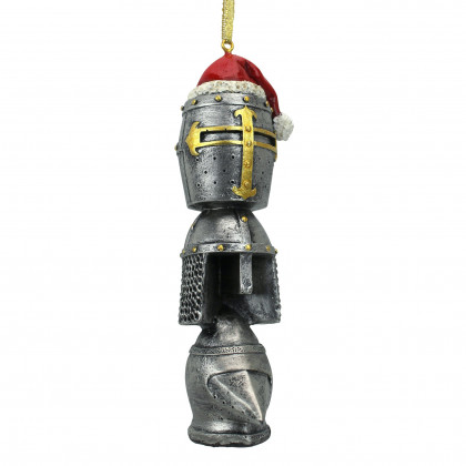 Toscano - Medieval Helms Totem Holiday Ornament