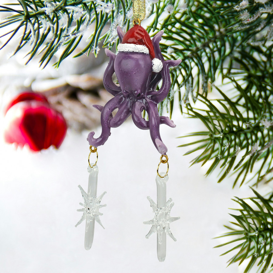 Toscano - Tenacious Tentacles Octopus Holiday Ornament