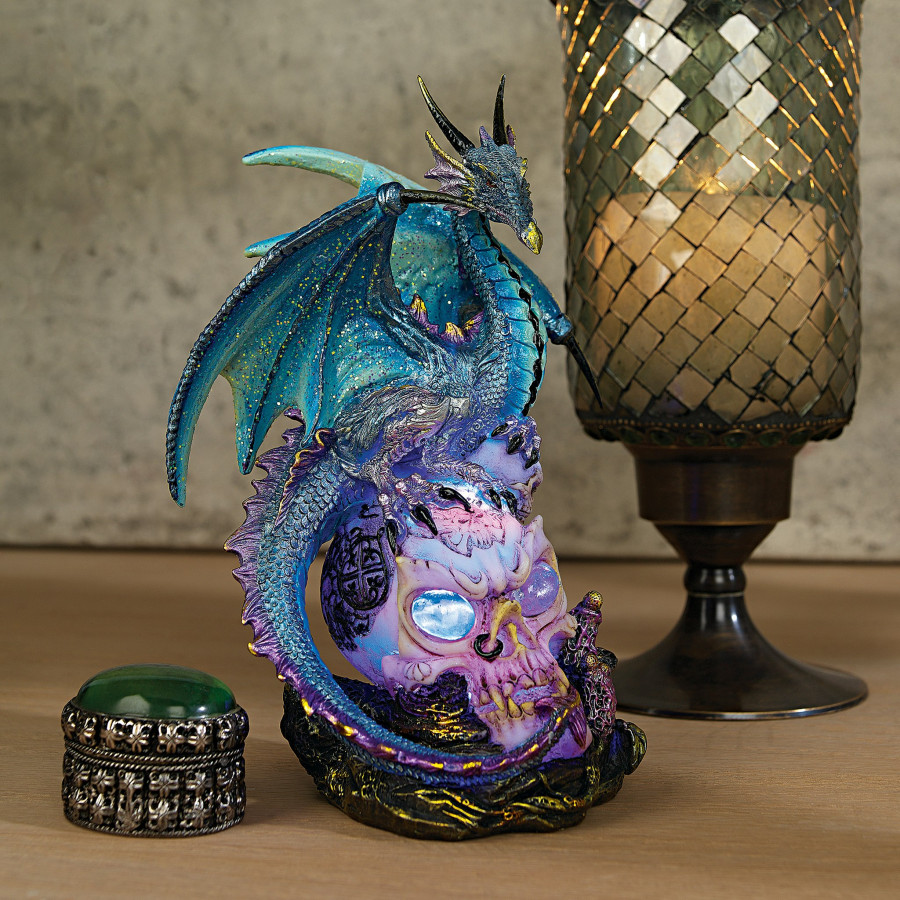 Toscano - Dragon Assassin Illuminated Statue