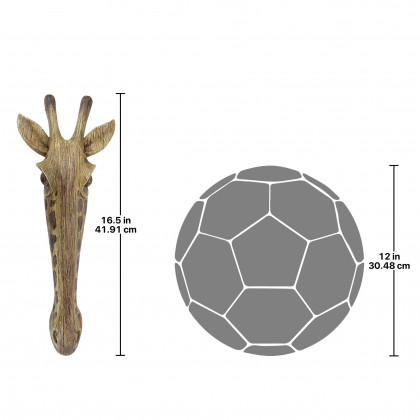 Toscano Animal Mask of the Savannah Wall Sculpture - Giraffe