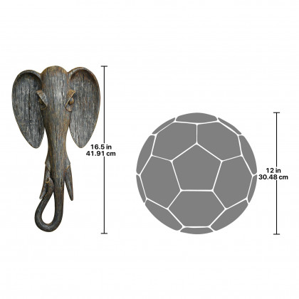 Toscano Animal Mask of the Savannah Wall Sculpture - Elephant