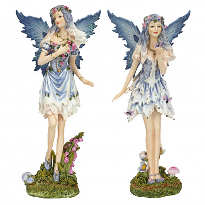 Toscano - Set of 2 Poppy and Meadow the Windforest Fairies Statue Collection