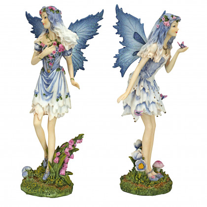 Toscano - Set of 2 Poppy and Meadow the Windforest Fairies Statue Collection