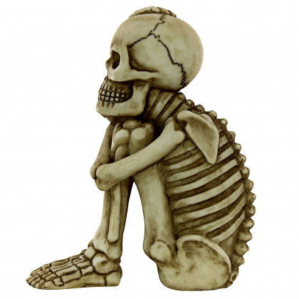 Toscano - Set of 2 Mr. Bone Jangles Skeleton Sitter Statues