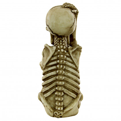 Toscano - Set of 2 Mr. Bone Jangles Skeleton Sitter Statues