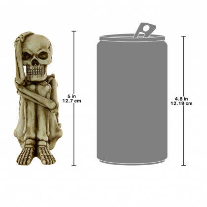 Toscano - Set of 2 Mr. Bone Jangles Skeleton Sitter Statues