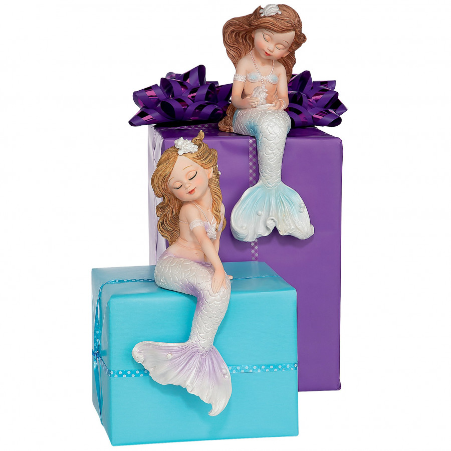 Toscano - Sirens of the Sea Sitting Mermaid Twin Statues
