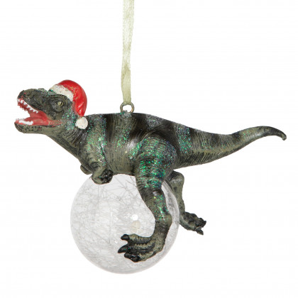 Toscano - Blitzer the T-Rex Holiday Ornament
