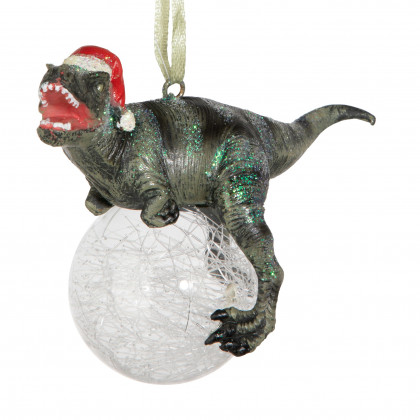 Toscano - Blitzer the T-Rex Holiday Ornament