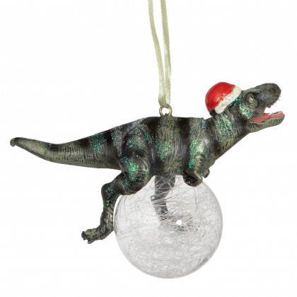 Toscano - Blitzer the T-Rex Holiday Ornament