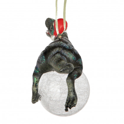 Toscano - Blitzer the T-Rex Holiday Ornament