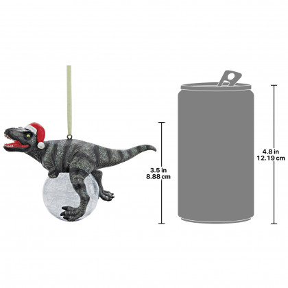 Toscano - Blitzer the T-Rex Holiday Ornament