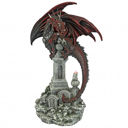 Toscano - Warrior Dragon of the Necropolis Gothic Cemetery Statue