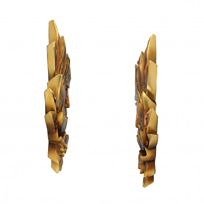 Toscano - Set of 2 Enlightened Deities Buddha and Guan Yin Wall Sculptures