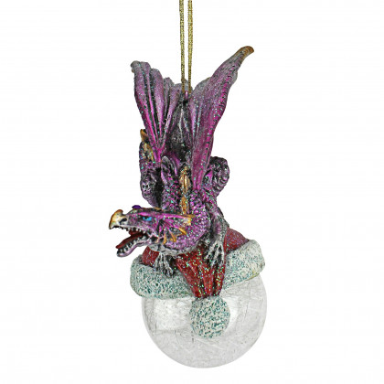 Toscano - North Pole Dragon Holiday Ornament