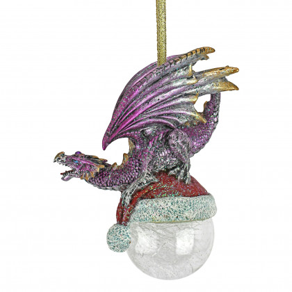 Toscano - North Pole Dragon Holiday Ornament